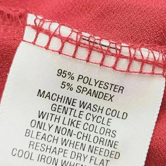 Carter Club Flare Sleeve Round neck Keyhole Red Top L - Picture 7 of 8